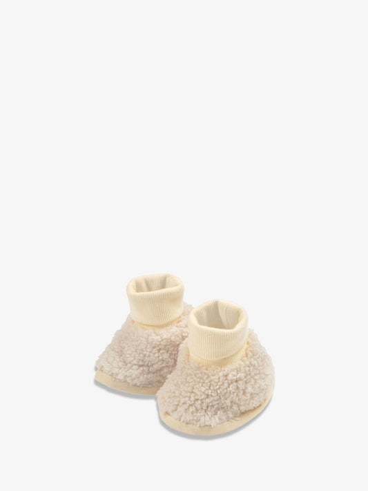 The Little Tailor Plush Lined Sherpa Fleece Baby Booties