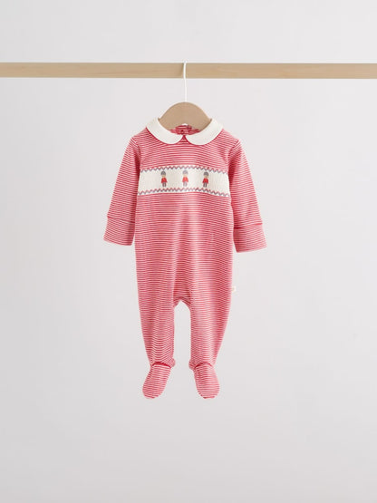 Red Bear Baby Sleepsuits 3 Pack (0-2yrs)