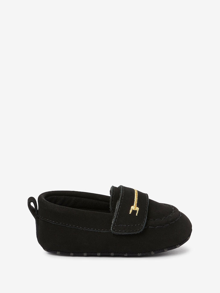 Black Snaffle Baby Shoes (0-24mths)