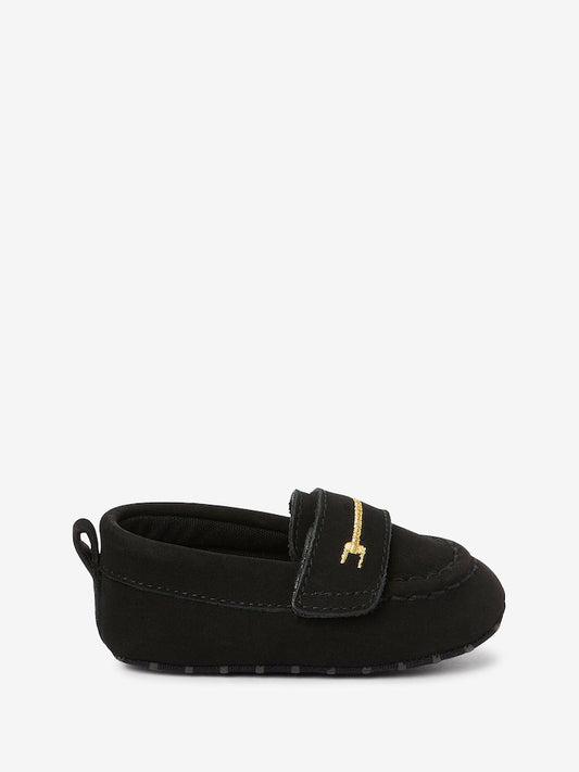 Black Snaffle Baby Shoes (0-24mths)