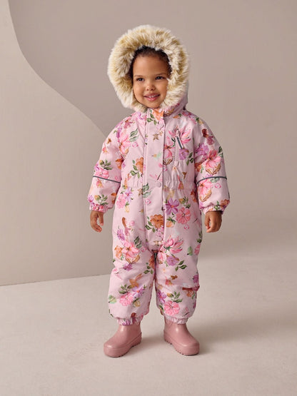 Pink Fairy Waterproof Printed Snowsuit (3mths-7yrs)