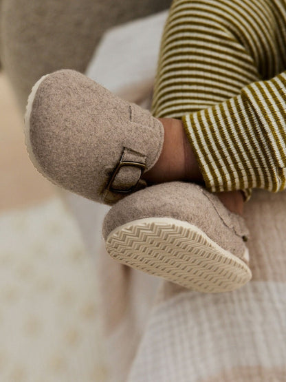 Neutral Baby Faux Lined Clog Shoes (0-2mths)