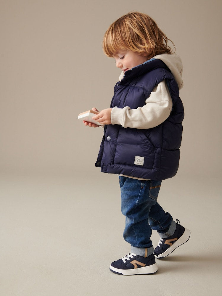 Navy Blue Padded Gilet (3mths-10yrs)
