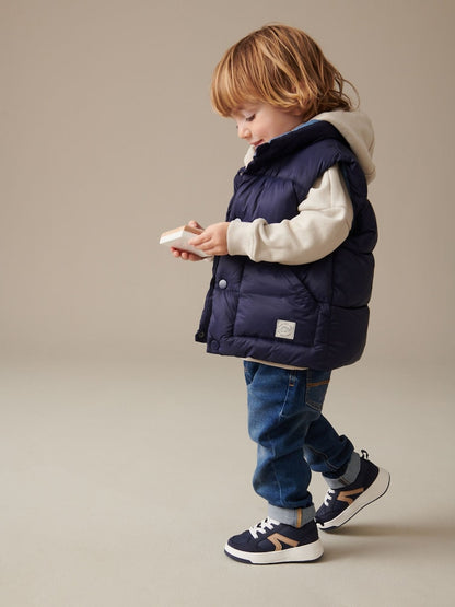 Navy Blue Padded Gilet (3mths-10yrs)