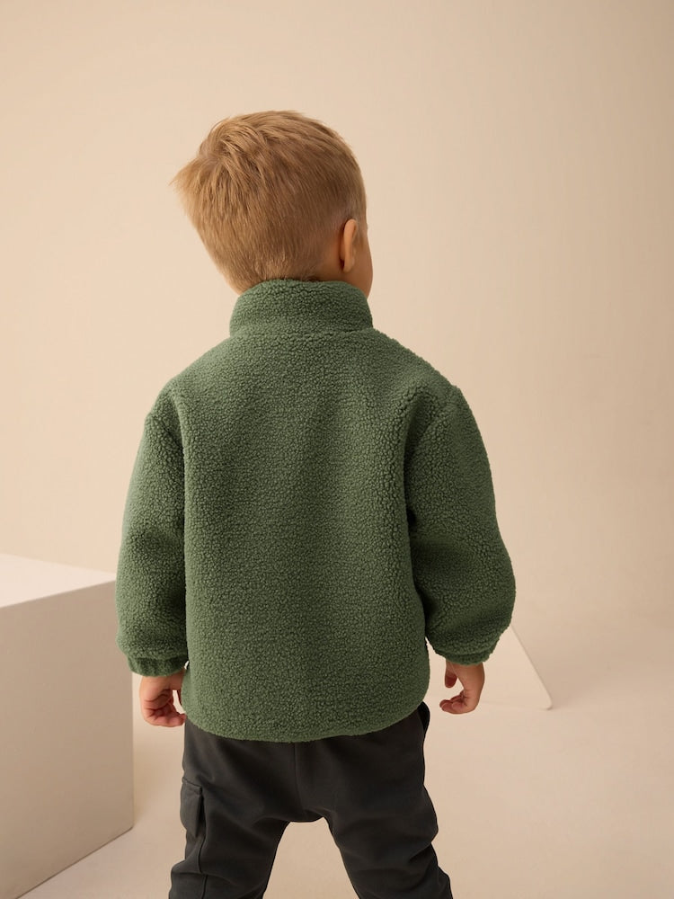 Minerals Plain Funnel Neck Fleece Zip Through Fleece (3mths-7yrs)