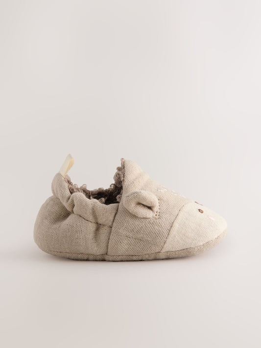 Neutral Baby Character Slip-On Shoes (0-18mths)