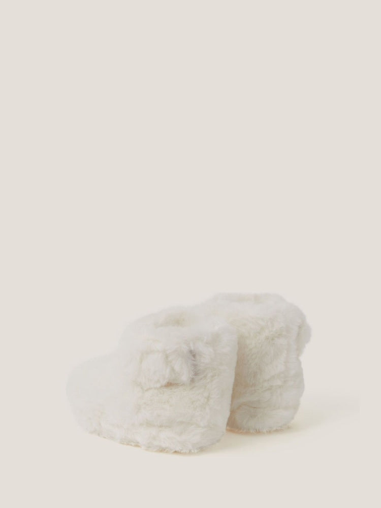 Monsoon Cream Baby Bunny Slipper Boots
