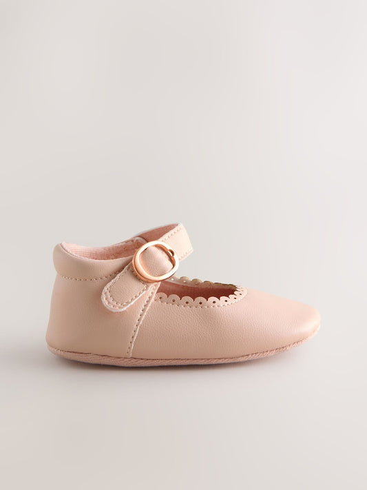 Pink Mary Jane Baby Shoes (0-24mths)