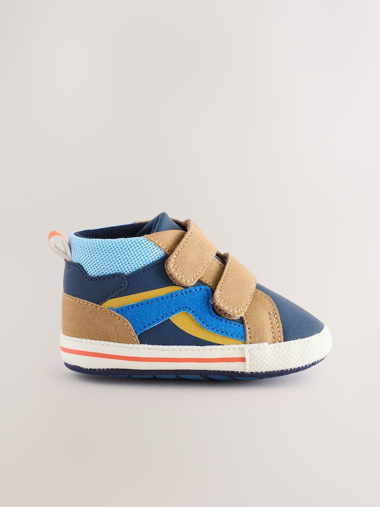 Blue Baby Touch Fastening Trainers (0-2mths)