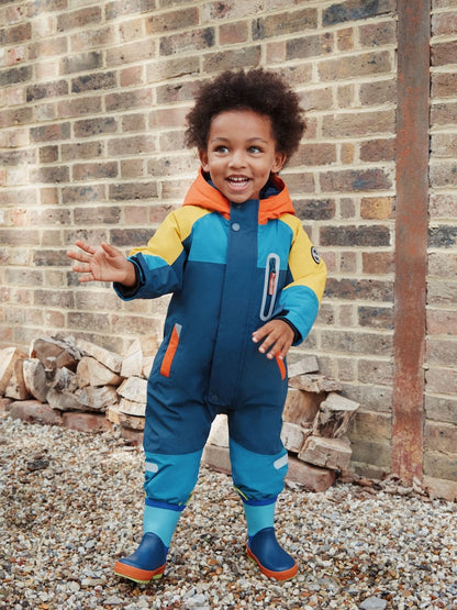 Navy Colourblock Waterproof Snowsuit (3mths-7yrs)