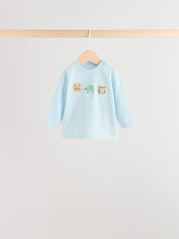 Blue Safari Baby Top & Leggings 6 Piece Set