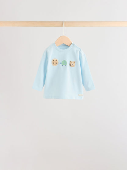 Blue Safari Baby Top & Leggings 6 Piece Set