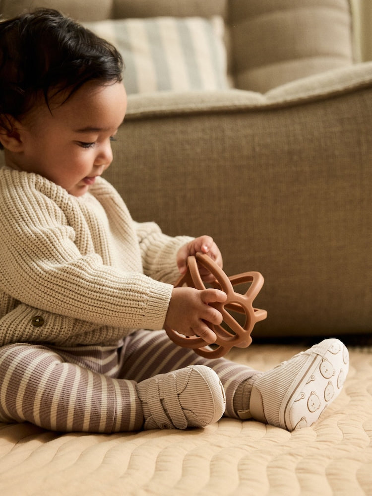 Neutral Bear Baby Touch Fastening Trainers (0-2mths)