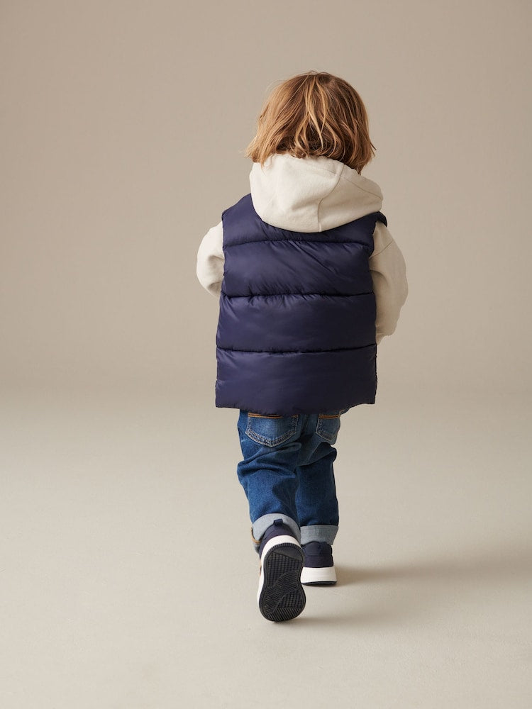 Navy Blue Padded Gilet (3mths-10yrs)