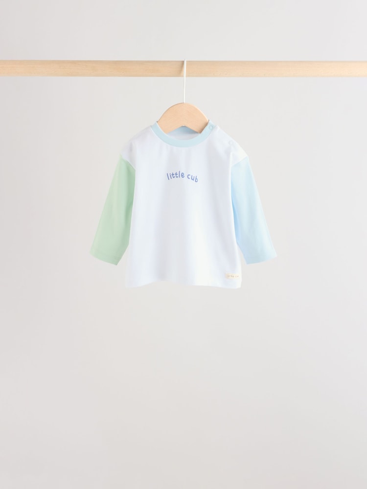 Blue Safari Baby Top & Leggings 6 Piece Set