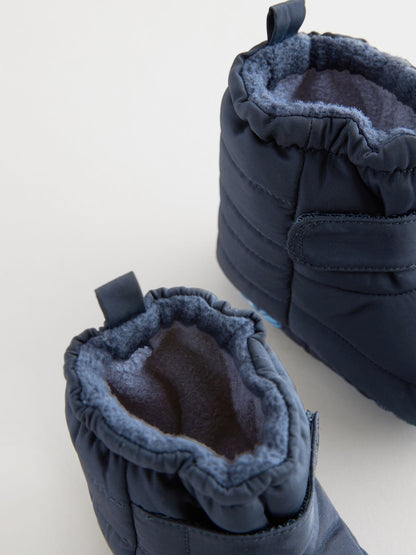 Blue Navy Baby Touch Fastening Snow Boots (0-2mths)