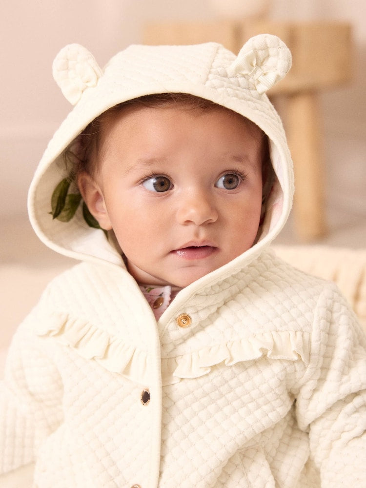 Baker by Ted Baker Lurex Quilted Hooded Jacket