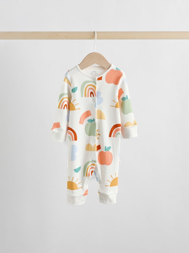 Yellow Baby Footless Character Sleepsuits 3 Pack (0mths-3yrs)