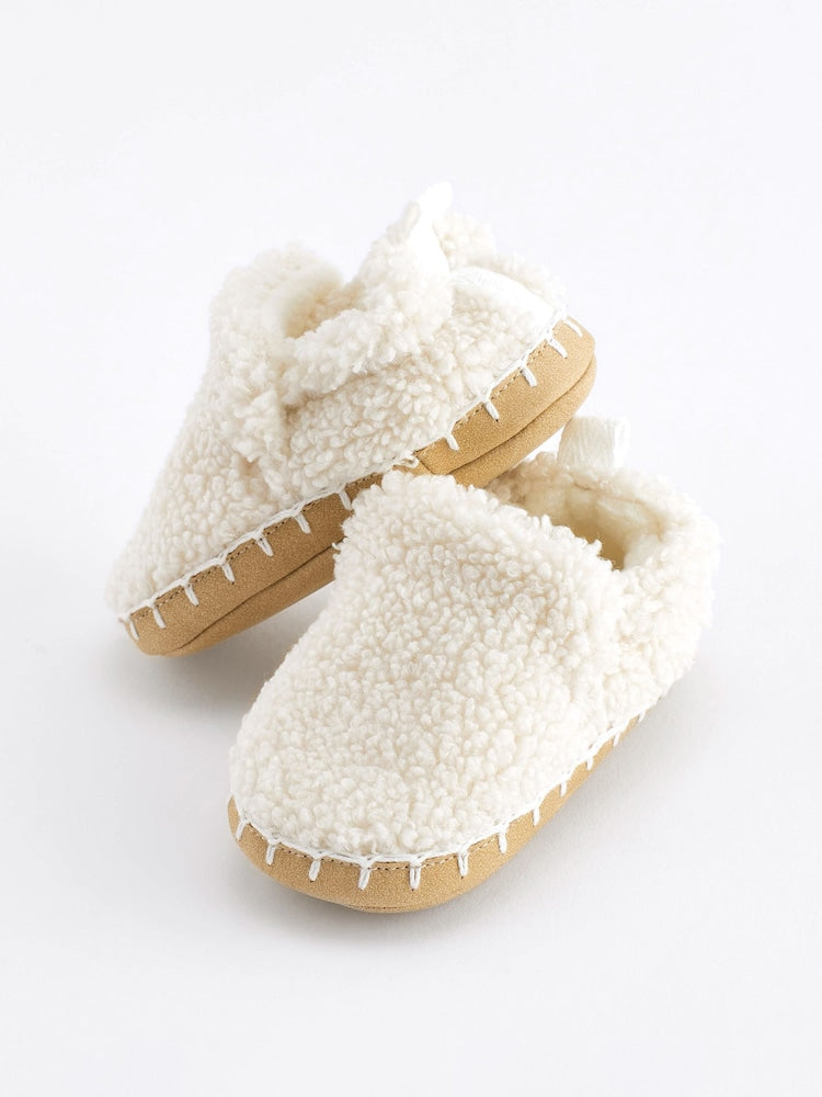 Neutral Cosy Slip-On Baby Shoes (0-24mths)