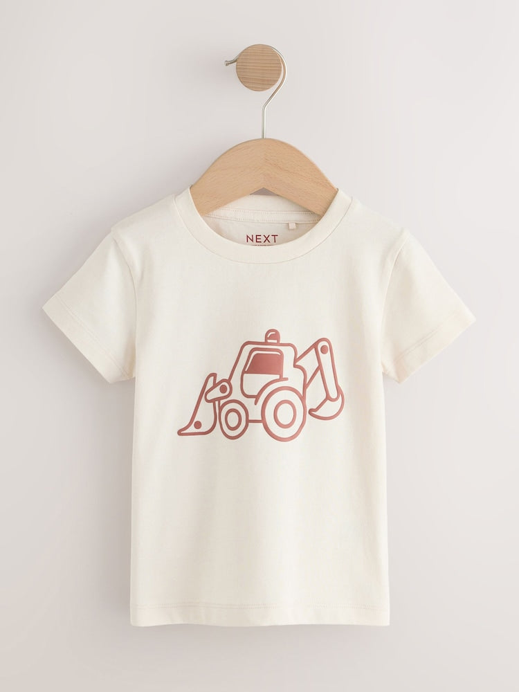 Rust Red Hooded Corduroy Overshirt & T-Shirt Set 2 Piece