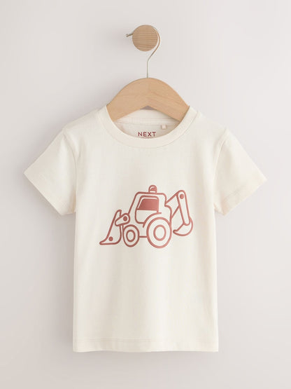 Rust Red Hooded Corduroy Overshirt & T-Shirt Set 2 Piece