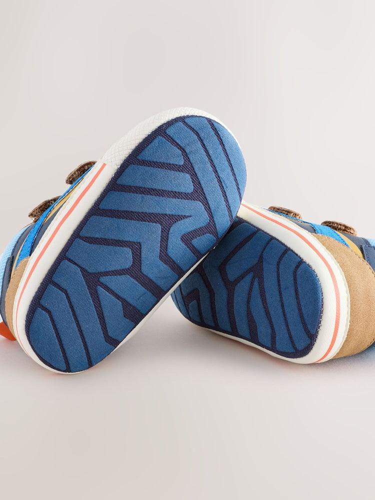 Blue Baby Touch Fastening Trainers (0-2mths)