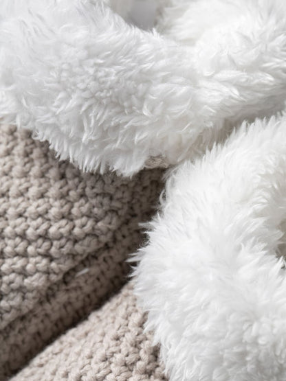 The Little Tailor Baby Knitted Plush Lined Boots