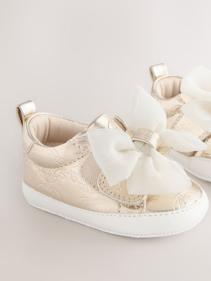 Baker by Ted Baker Baby Girls Organza Bow Padders Trainers