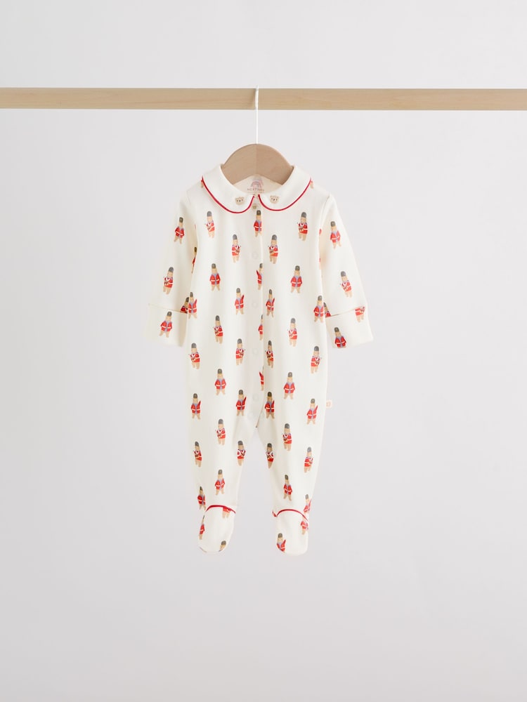 Red Bear Baby Sleepsuits 3 Pack (0-2yrs)
