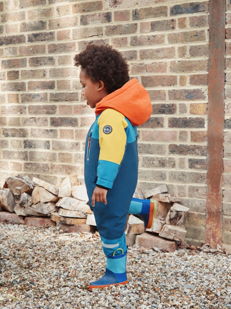 Navy Colourblock Waterproof Snowsuit (3mths-7yrs)