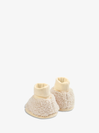 The Little Tailor Plush Lined Sherpa Fleece Baby Booties