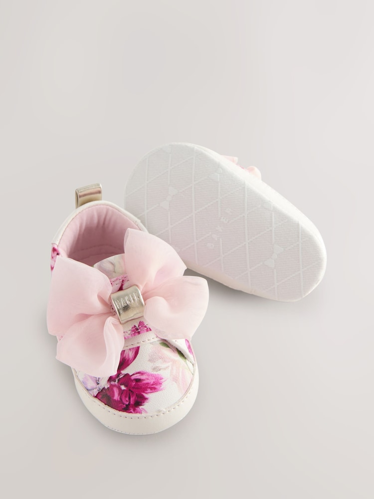 Baker by Ted Baker Baby Girls Organza Bow Padders Trainers