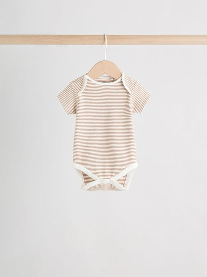 Neutral Baby Sleepsuit, Bodysuit, Beanie and Bib Set 4 Piece (0-9mths)