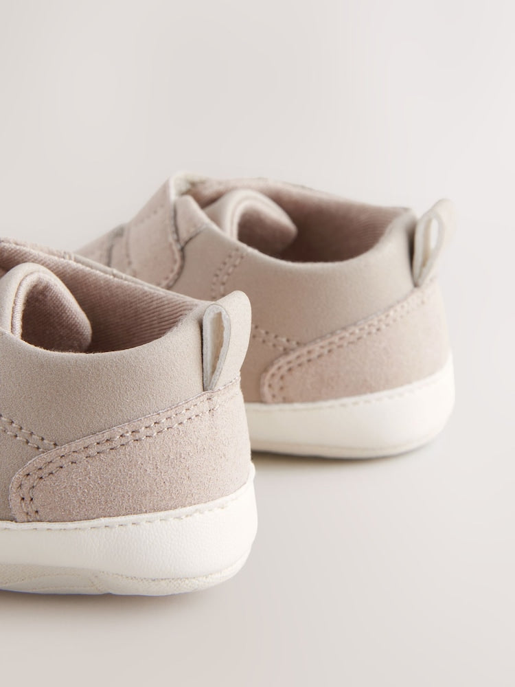Neutral Two Strap Baby Trainers (0-24mths)