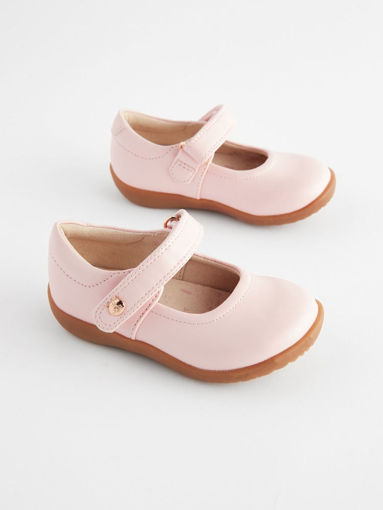 Pink Standard Fit (F) First Walker Mary Jane Shoes