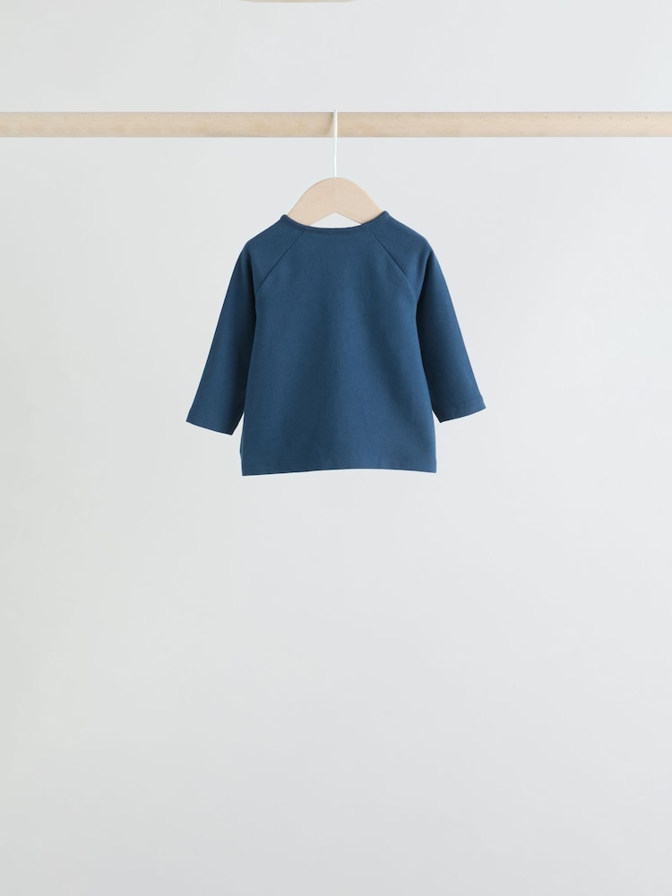 Navy/Brown Bear Tops and Leggings 6 Piece Baby Set (0mths-3yrs)