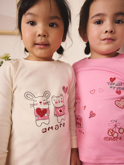 Pink/Red Galentines Snuggle Pyjamas 3