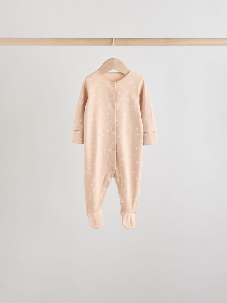 Pink 7 Pack Baby Sleepsuits (0mths-3yrs)