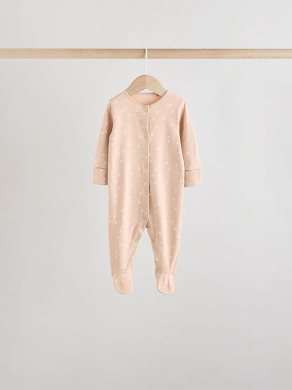 Pink 7 Pack Baby Sleepsuits (0mths-3yrs)