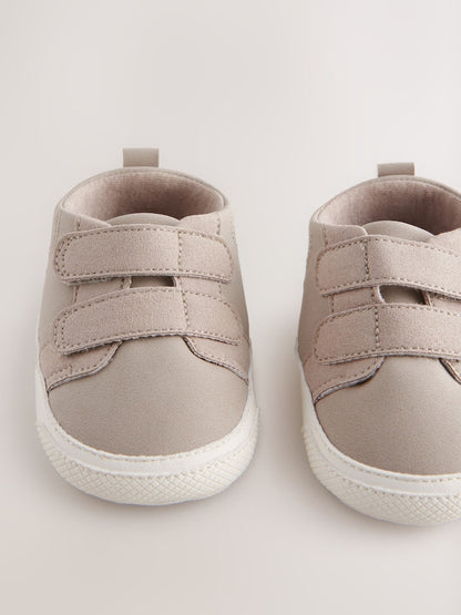 Neutral Two Strap Baby Trainers (0-24mths)