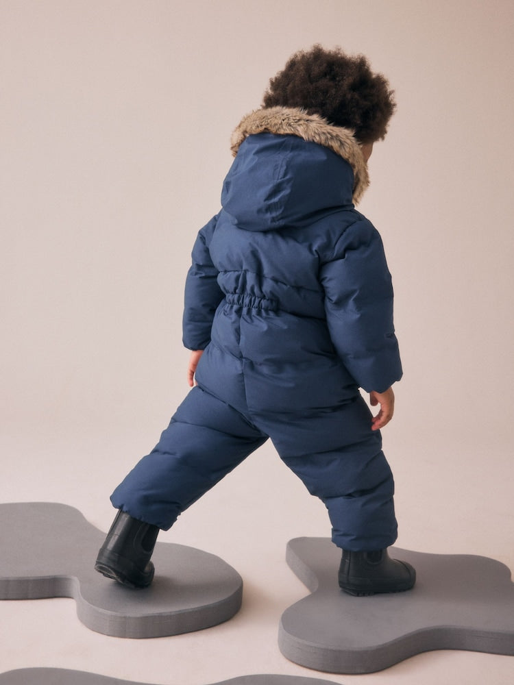 Navy Waterproof Padded Snowsuit (3mths-7yrs)