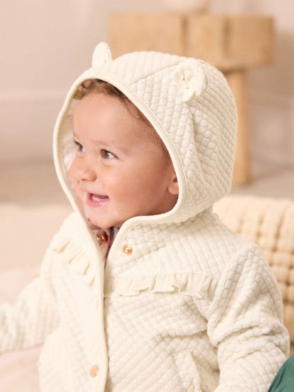 Baker by Ted Baker Lurex Quilted Hooded Jacket