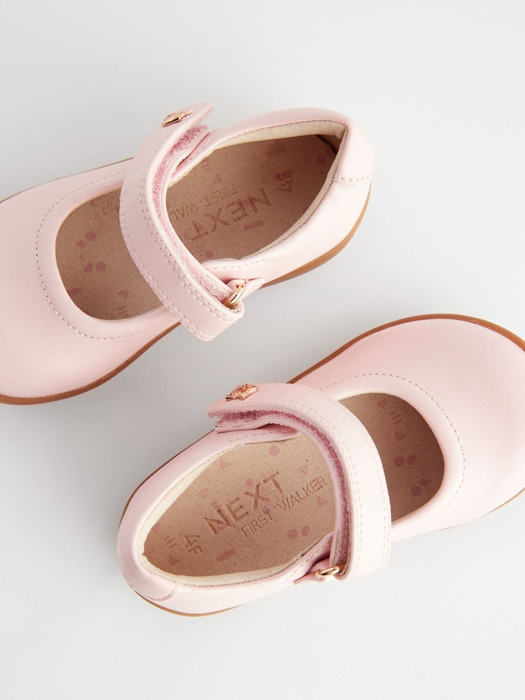 Pink Standard Fit (F) First Walker Mary Jane Shoes