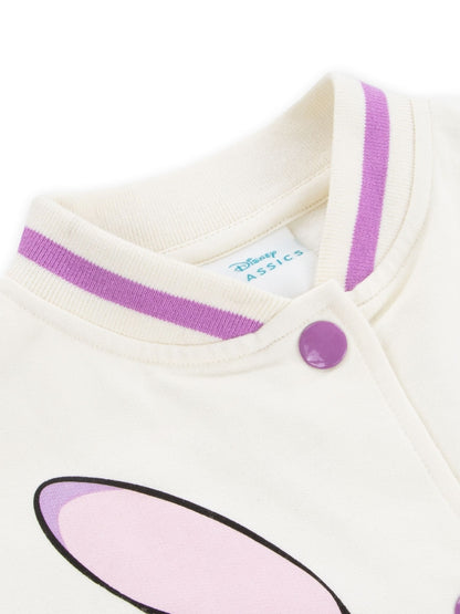 Character Pink 100% Cotton Disney Lilo And Stitch Varsity Jacket