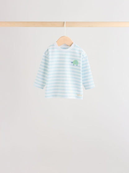 Blue Safari Baby Top & Leggings 6 Piece Set