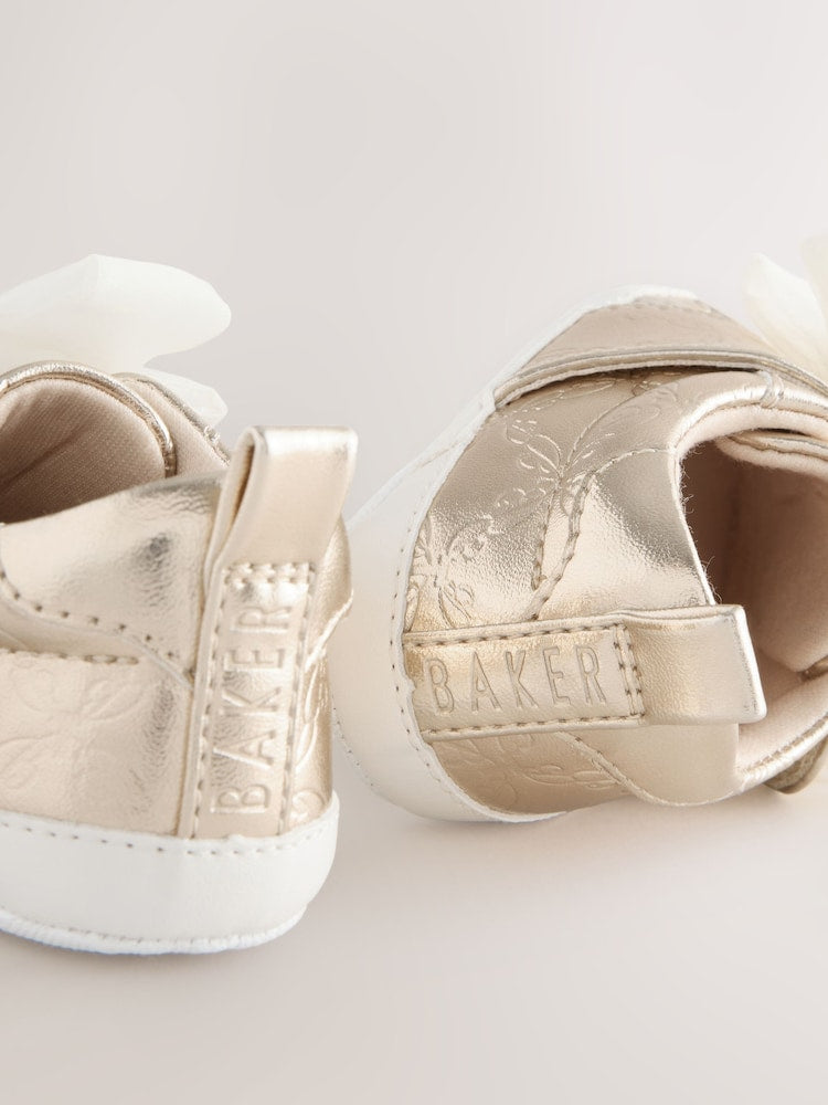 Baker by Ted Baker Baby Girls Organza Bow Padders Trainers