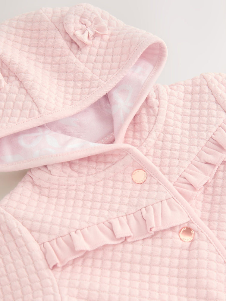 Baker by Ted Baker Lurex Quilted Hooded Jacket