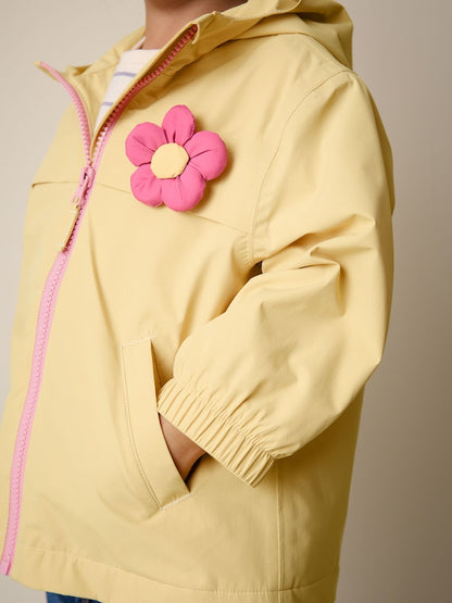 Lemon 3D Flower Waterproof Cagoule Jacket (6mths-7yrs)