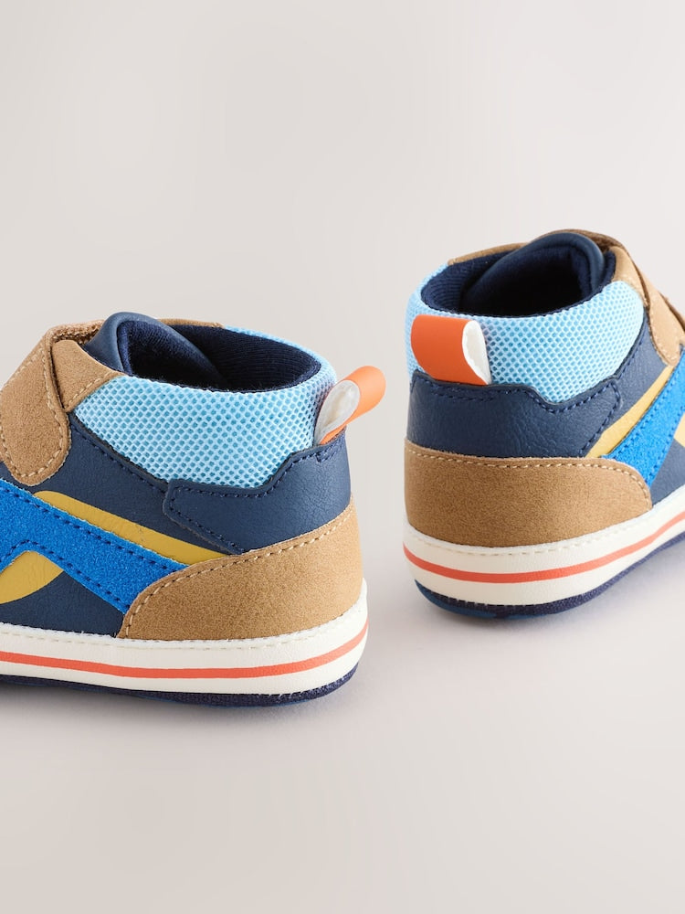 Blue Baby Touch Fastening Trainers (0-2mths)