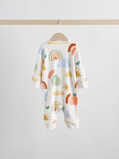 Yellow Baby Footless Character Sleepsuits 3 Pack (0mths-3yrs)